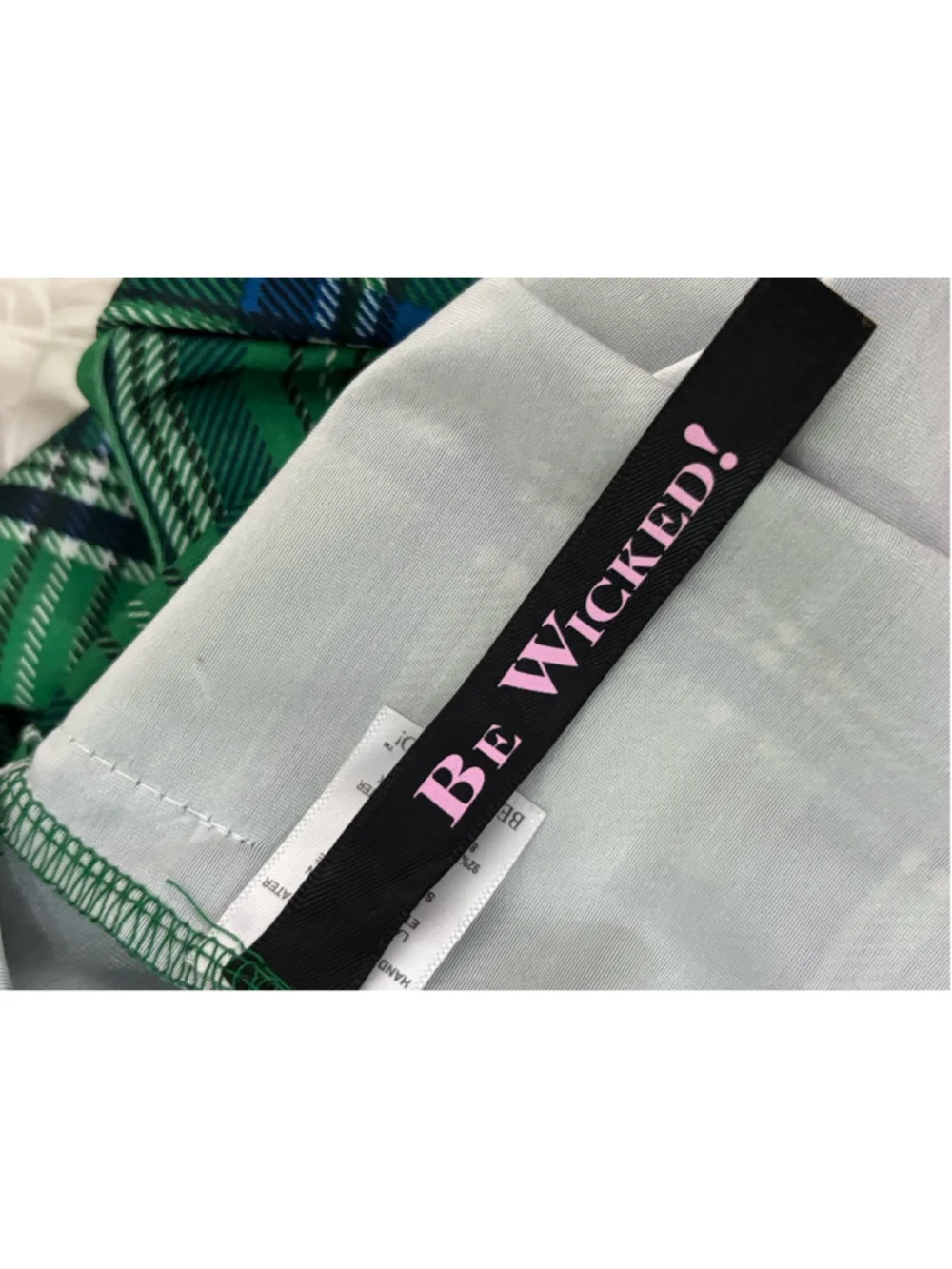 Irish School girl costume plaid patterned pleated mini skirt kilt Halloween sexy